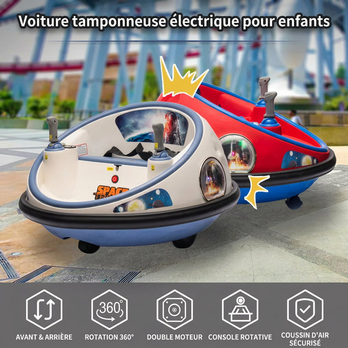 Soucoupe Tamponneuse Électrique (12 Volts) (4,5Ah) (1 Place) (2 à 5 Ans)