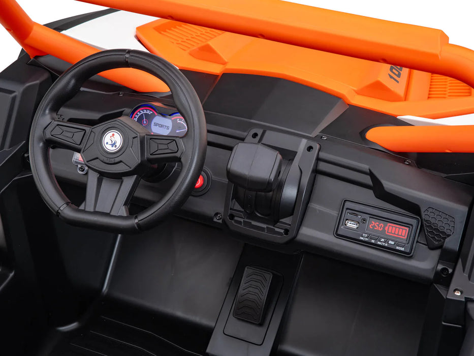 Buggy UTV Premium Megatrek XXL (Batterie 24 Volts) (14Ah) (Moteurs 4x350 Watts) (2 Places)