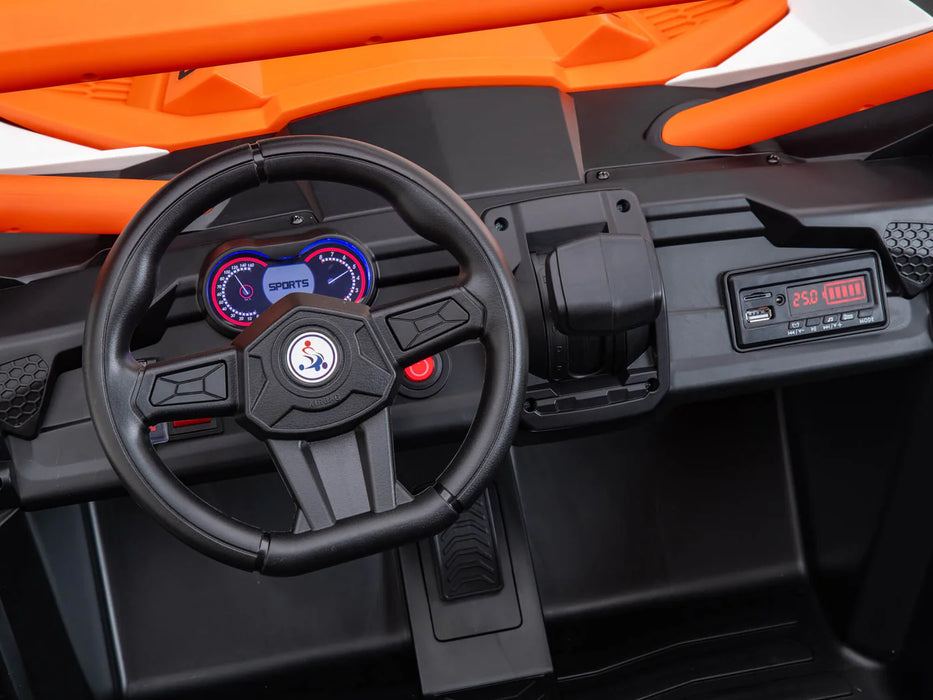 Buggy UTV Premium Megatrek XXL (Batterie 24 Volts) (14Ah) (Moteurs 4x350 Watts) (2 Places)