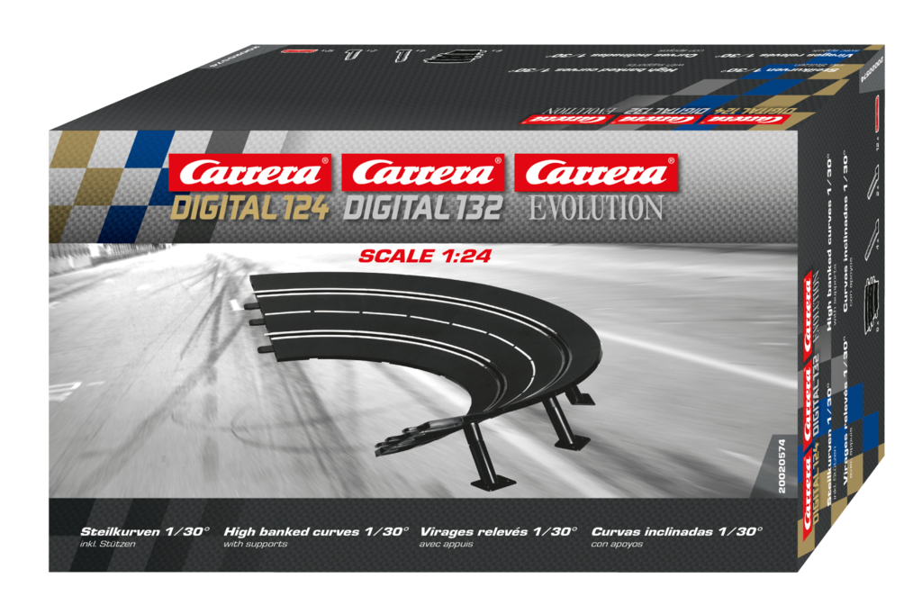 Carrera Digital 124/132/Evolution, Virages Relevé 1/30° (6)