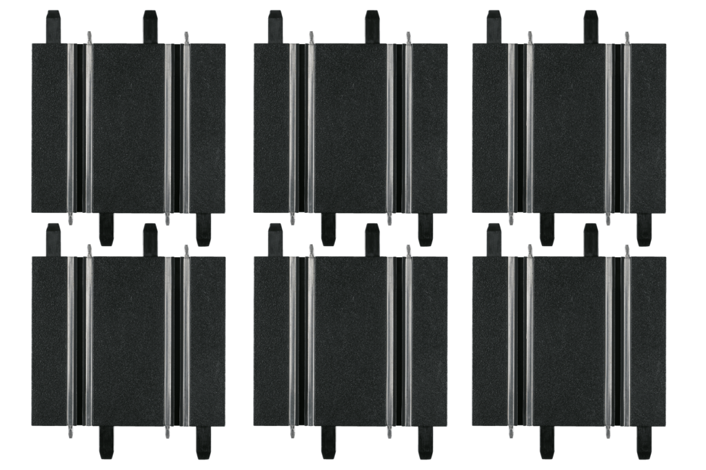 Carrera GO!!! Droites courtes 10 cm/11,4 cm (3 de chaque)