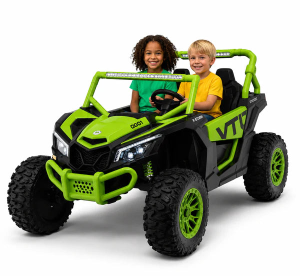 Buggy UTV Premium Mega Trek XXL (Batterie 24 Volts) (14Ah) (Moteurs 4x350 Watts) (2 Places)
