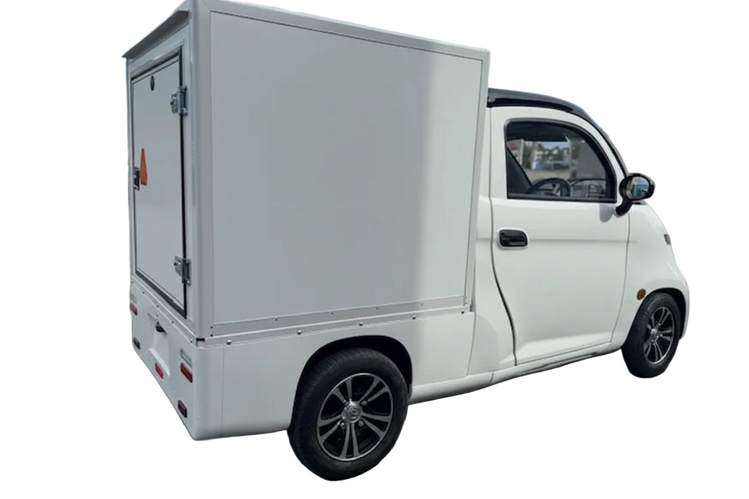 Ecolo Cycle, ET4 Cruise Connect Cube, Quadriporteur Cabine Fermée (72 Volts) (5000 Watts) (100Ah)