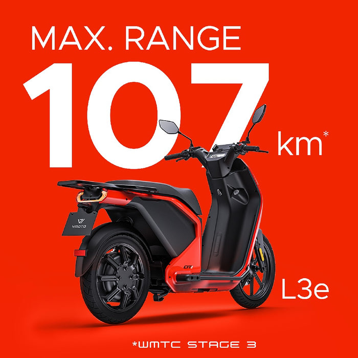 VMoto, Citi, Scooter Électrique, (60 Volts) (45Ah) (4400 Watts/Crête) Immatriculable Scooter