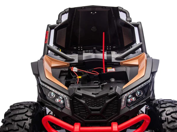 Buggy UTV Premium MegaTrek XXL (Advanced Edition) (Batterie 24 Volts) (14Ah) (Moteurs 4x180-320 Watts) (Pneus en Caoutchouc Remplis d’Air) (2 Places)
