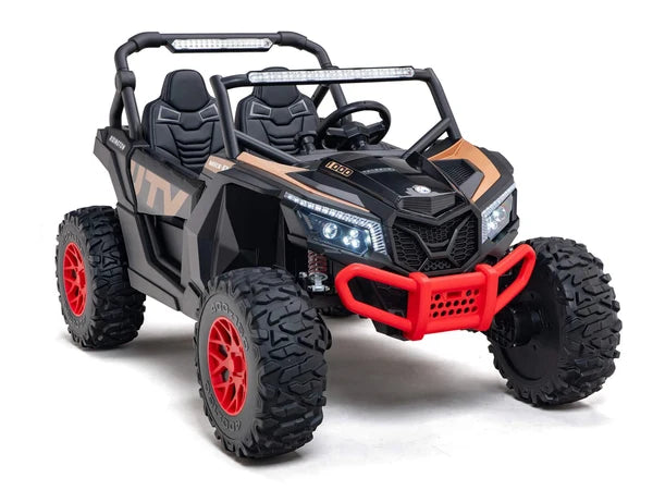 Buggy UTV Premium MegaTrek XXL (Advanced Edition) (Batterie 24 Volts) (14Ah) (Moteurs 4x180-320 Watts) (Pneus en Caoutchouc Remplis d’Air) (2 Places)