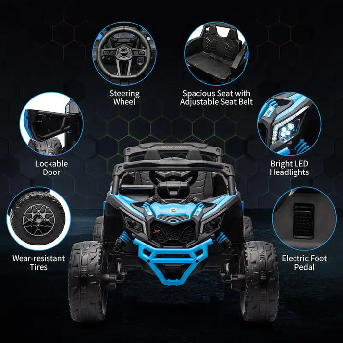 Buggy Can-Am, Maverick Solo (Batterie 24 Volts) (Moteurs 4x200 Watts) (1 Place)