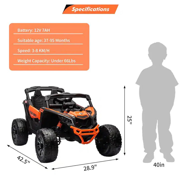 Buggy Can-Am, Maverick Solo (Batterie 24 Volts) (Moteurs 4x200 Watts) (1 Place)