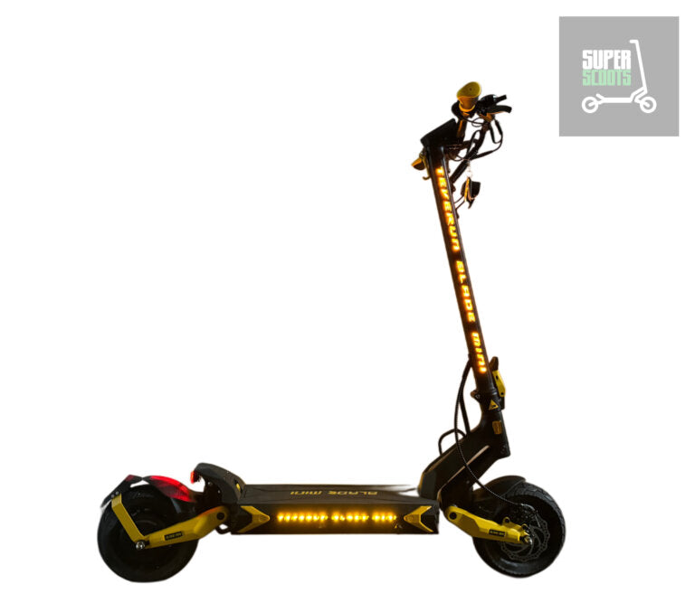 Teverun, Blade Mini Pro, Trottinette Électrique (48 Volts) (15,6Ah) (2x500 Watts) (1200 Watts/Peak) (2400 Watts/Peak Total)