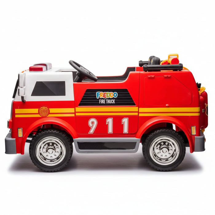 Camion de Pompiers (24 Volts) (7Ah) (2x200 Watts) (2 Places)