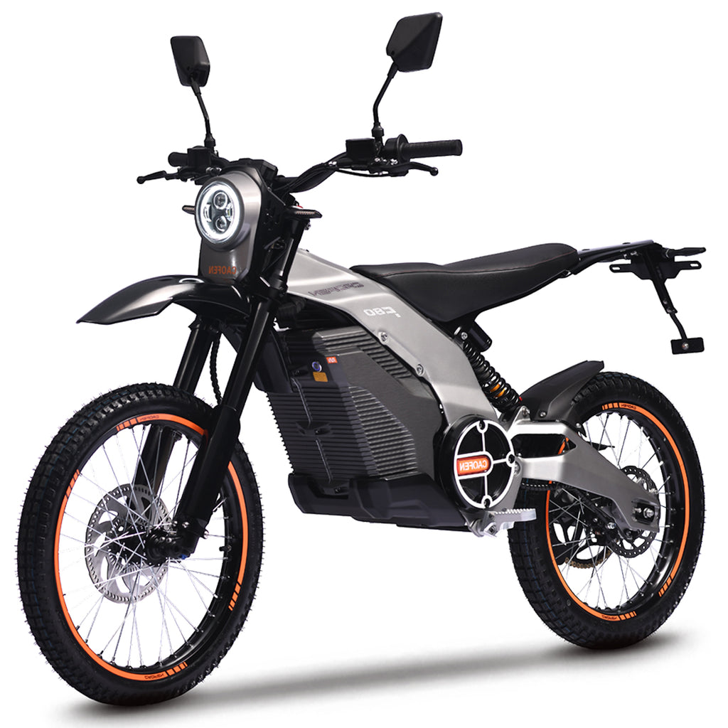 Caofen F80 On Road (Version GL), Motocross Électrique (72 Volts) (48Ah) (4000 Watts) (8000 Watts/Crête) (3456Wh) Immatriculable Scooter