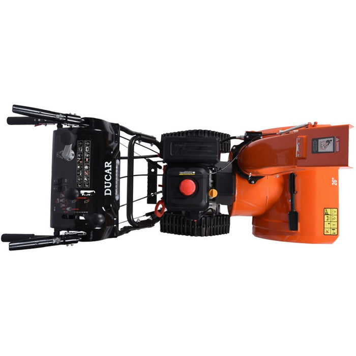 DUCAR, Souffleuse à Neige avec Chenilles (26 Pouces) (4 Temps) (252 cc) (9HP)