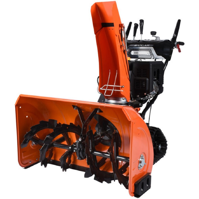 DUCAR, Souffleuse à Neige avec Chenilles (34 Pouces) (4 Temps) (420 cc) (15HP)