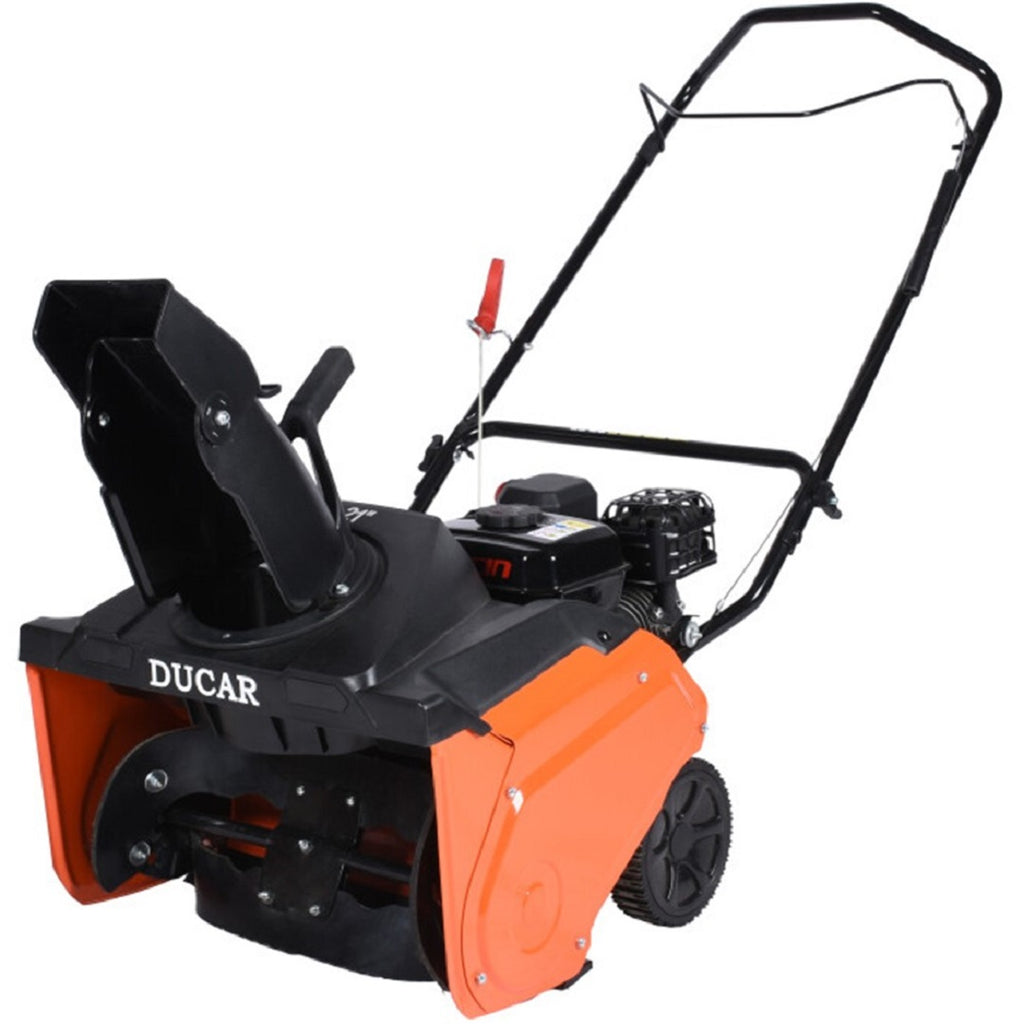 DUCAR, Souffleuse à Neige Simple Phase (DUESB721SS) (21 Pouces) (4 Temps) (196 cc) (6,5HP)
