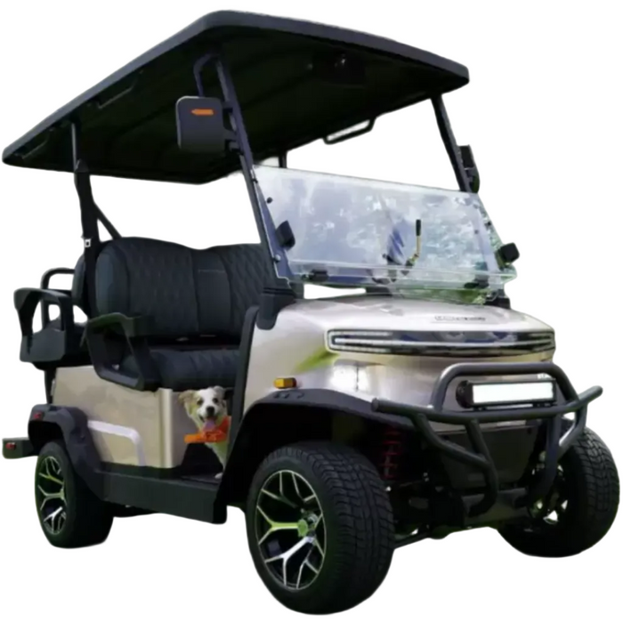 Denago, Nomad (4 Places), Cart de Golf Électrique (51,2 Volts) (105Ah) (5000 Watts)