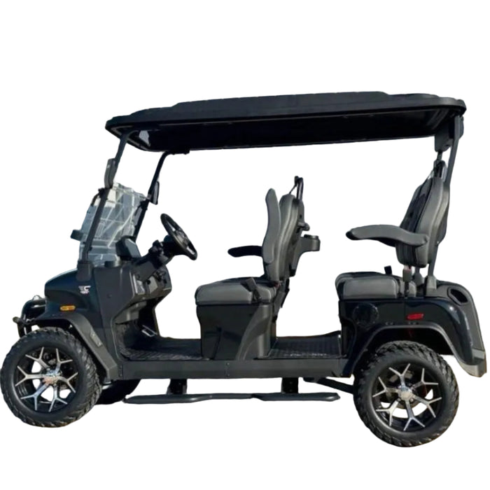 Denago, Rover XL (4 Places), Cart de Golf Électrique (51,2 Volts) (105Ah) (5000 Watts)