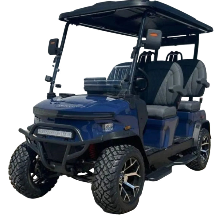 Denago, Rover XL (4 Places), Cart de Golf Électrique (51,2 Volts) (105Ah) (5000 Watts)