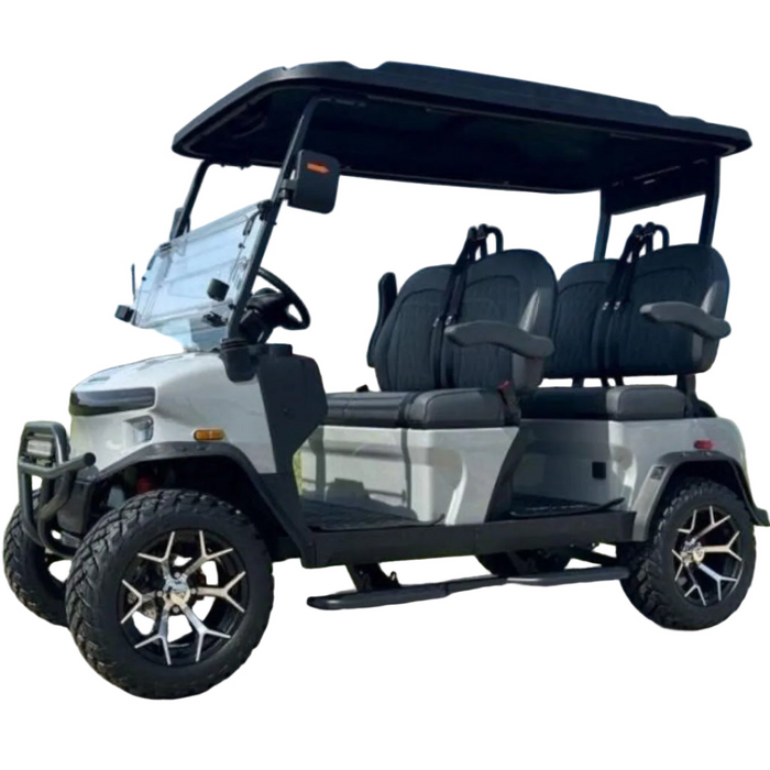 Denago, Rover XL (4 Places), Cart de Golf Électrique (51,2 Volts) (105Ah) (5000 Watts)