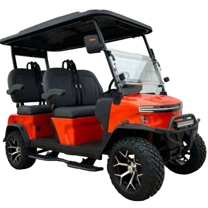 Denago, Rover XL (4 Places), Cart de Golf Électrique (51,2 Volts) (105Ah) (5000 Watts)