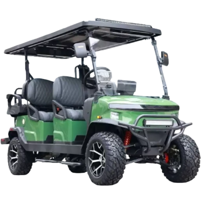 Denago, Rover XL (6 Places), Cart de Golf Électrique (51,2 Volts) (105Ah) (5000 Watts) (6300 Crête)