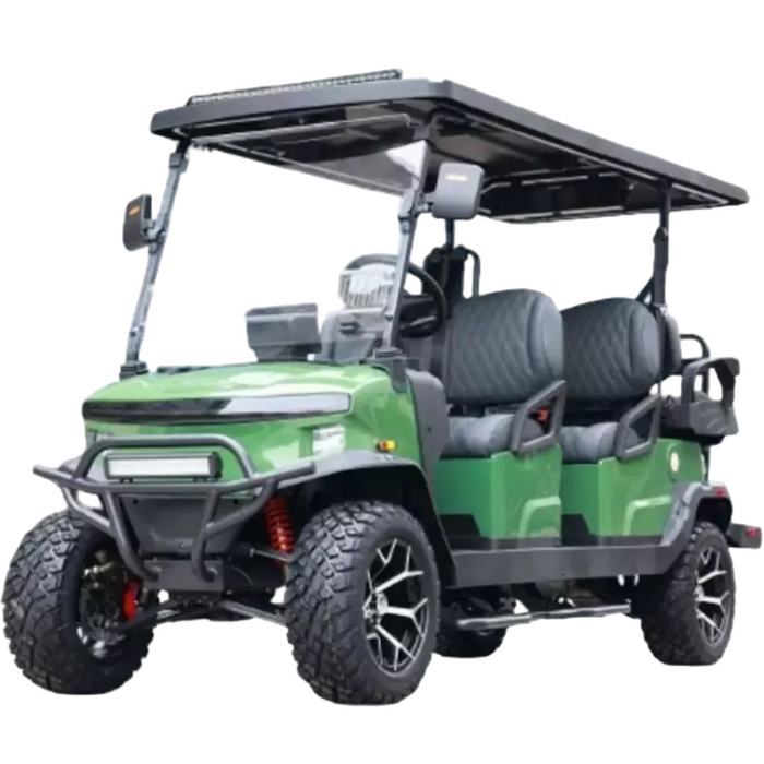 Denago, Rover XL (6 Places), Cart de Golf Électrique (51,2 Volts) (105Ah) (5000 Watts) (6300 Crête)