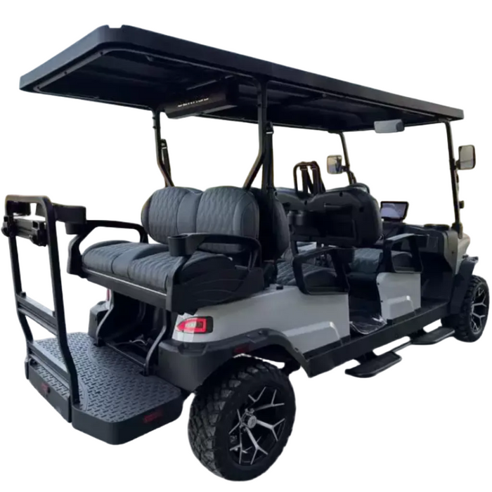 Denago, Rover XL (6 Places), Cart de Golf Électrique (51,2 Volts) (105Ah) (5000 Watts) (6300 Crête)
