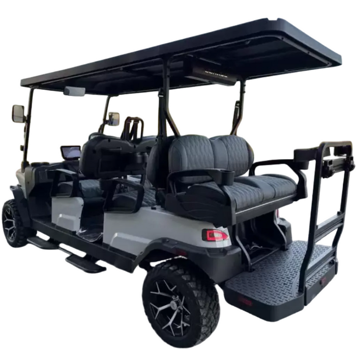 Denago, Rover XL (6 Places), Cart de Golf Électrique (51,2 Volts) (105Ah) (5000 Watts) (6300 Crête)