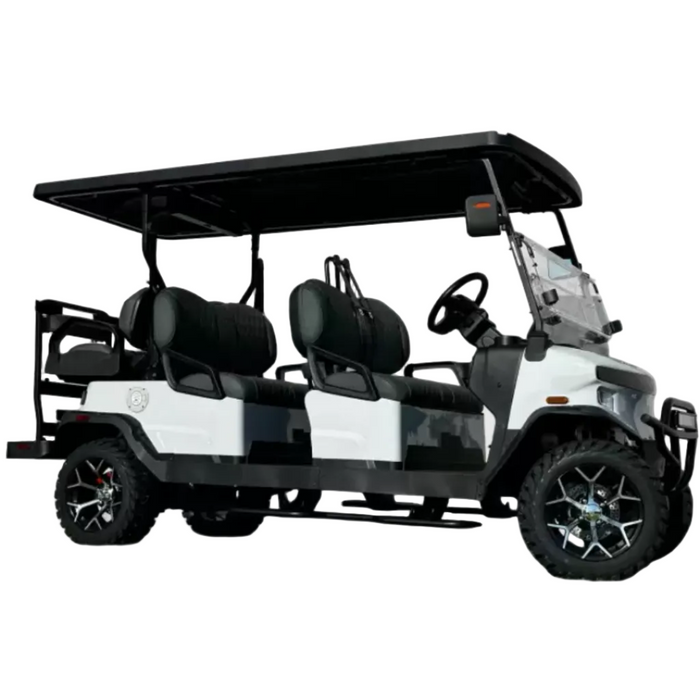 Denago, Rover XL (6 Places), Cart de Golf Électrique (51,2 Volts) (105Ah) (5000 Watts) (6300 Crête)
