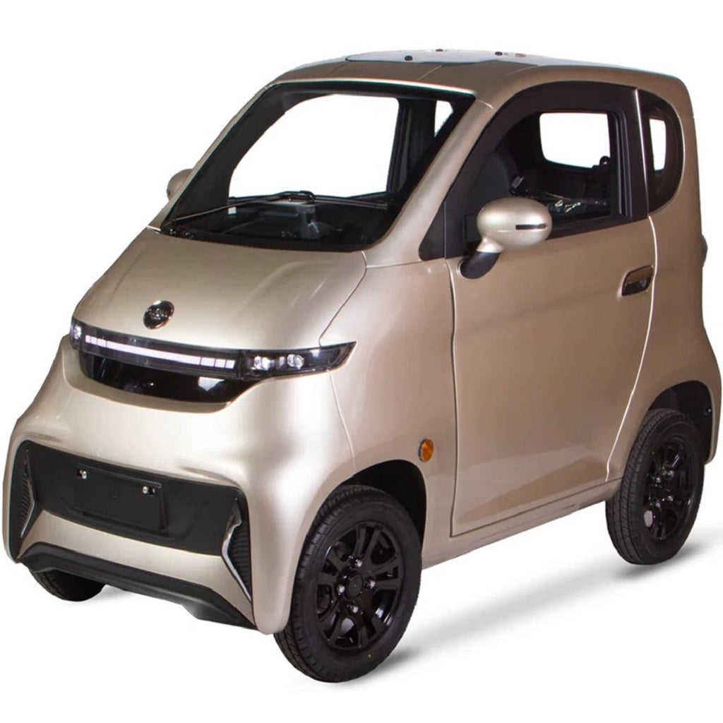 Ecolo Cycle, ET4 Cruise Connect (Sans Air Climatisé), Quadriporteur avec Toit (60 Volts) (1500 Watts) (58Ah)