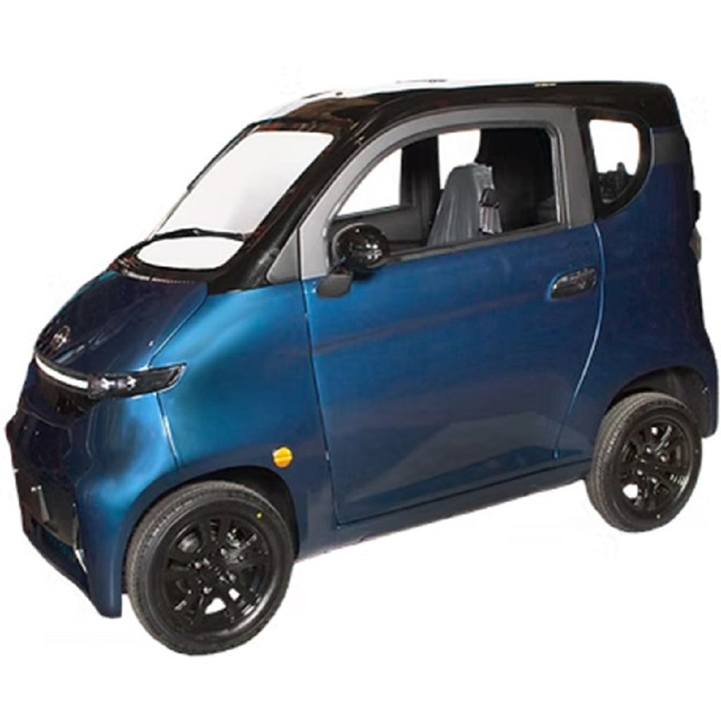 Ecolo Cycle, ET4 Cruise Connect PLUS (Avec Air Climatisé), Quadriporteur avec Toit (60 Volts) (1500 Watts) (100Ah)