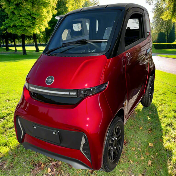 Ecolo Cycle, ET4 Cruise Connect PLUS (Avec Air Climatisé), Quadriporteur avec Toit (60 Volts) (1500 Watts) (100Ah)