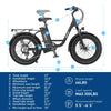 HiBoy, EX6 Fat Tire, Vélo Électrique (48 Volts) (14,5Ah) (500 Watts)