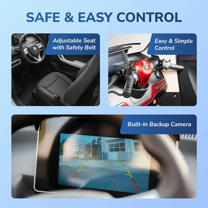 Ecolo Cycle, ET4 Cruise Connect, Quadriporteur Cabine Fermée (60 Volts) (1500 Watts) (58Ah)