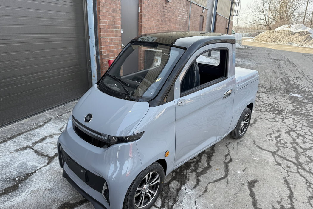 Ecolo Cycle, ET4 Cruise Connect Pick-Up, Quadriporteur Cabine Fermée (72 Volts) (5000 Watts) (100Ah)