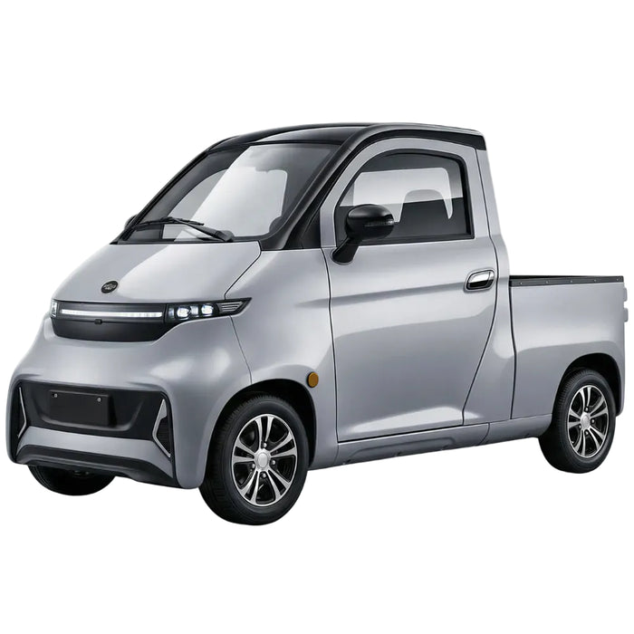 Ecolo Cycle, ET4 Cruise Connect Pick-Up, Quadriporteur Cabine Fermée (72 Volts) (5000 Watts) (100Ah)