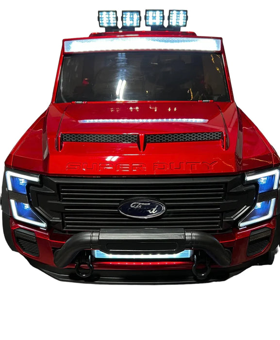 Ford Super Duty F450, Raised (24 Volt Battery) (4 Motors, 2x750 Watts Rear+2x550 Watts Front) (2 Seats)
