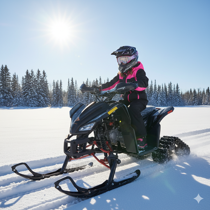 Denago, Trailhawk avec Chenilles et Skis, Quad à Essence à Injection Électronique (EFI) (120cc)