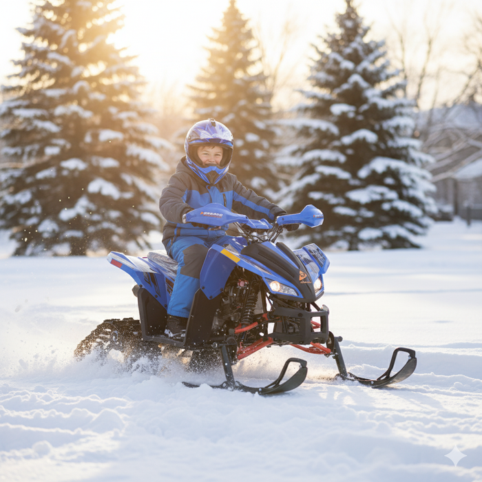 Denago, Trailhawk avec Chenilles et Skis, Quad à Essence à Injection Électronique (EFI) (120cc)