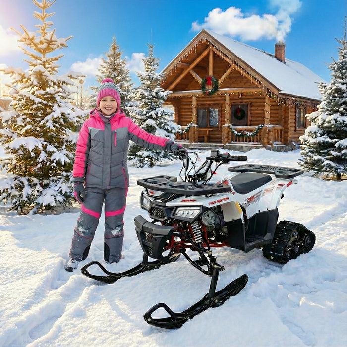 Tao Motors, New Raptor 125 avec Chenilles et Skia, Quad à Essence (4 Temps) (125cc)