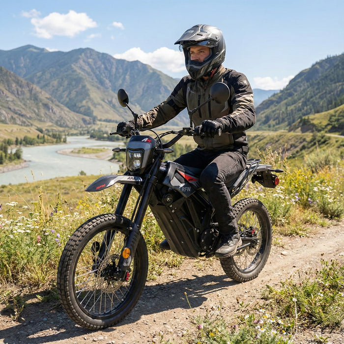 Apollo RFN Ares Road, Electric Motorcycle (74 Volts) (35Ah) (5000 Watts) (12,500 Watts/Peak) (2590Wh) Platable