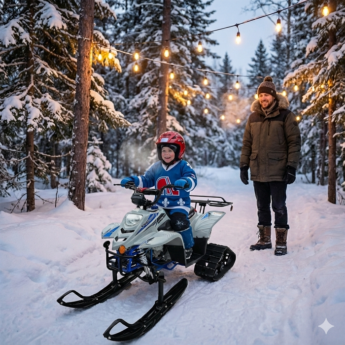 Tao Motors, New Boulder avec Chenilles et Skis, Quad à Essence (110cc) (4 Temps)