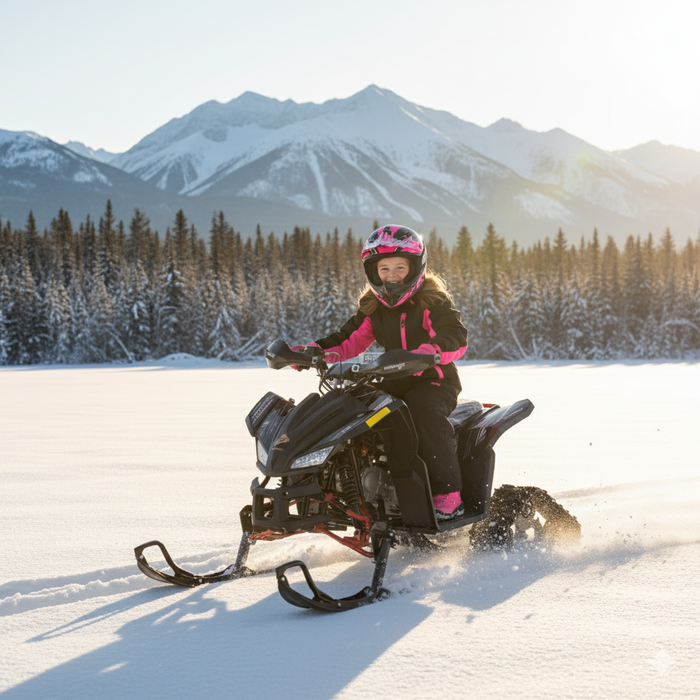 Denago, Trailhawk avec Chenilles et Skis, Quad à Essence à Injection Électronique (EFI) (120cc)