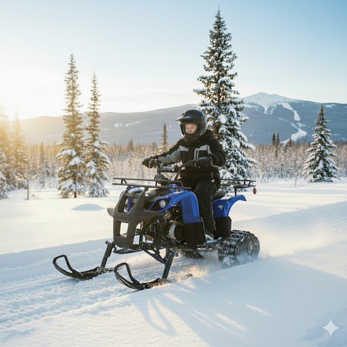 Gio, Blazer 125-D avec Chenilles et Skis, Quad à Essence (4 Temps) (120cc)