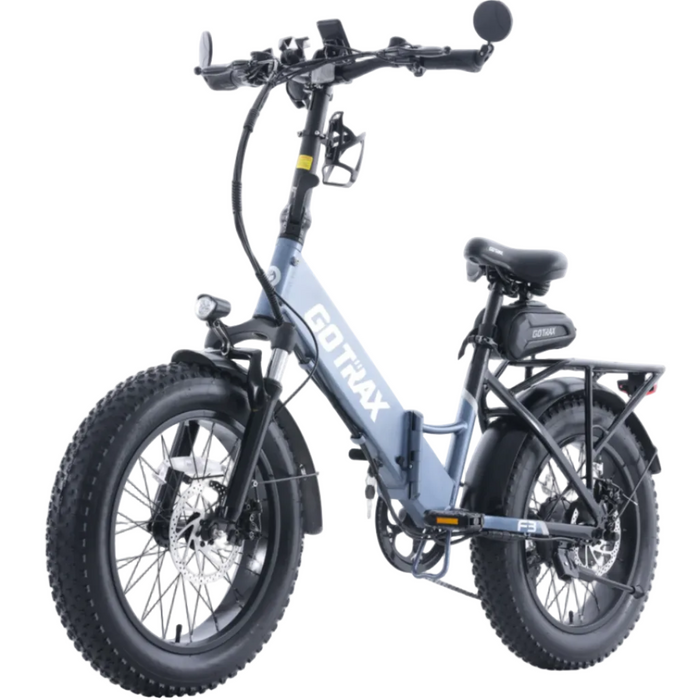 Go Trax, F3V2 (Fat Tire), Vélo Électrique Pliable (48 Volts) (13,6Ah) (500 Watts)