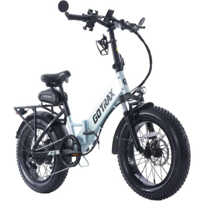Go Trax, F3V2 (Fat Tire), Vélo Électrique Pliable (48 Volts) (13,6Ah) (500 Watts)