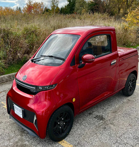 Ecolo Cycle, ET4 Cruise Connect Pick-Up, Quadriporteur Cabine Fermée (72 Volts) (5000 Watts) (100Ah)