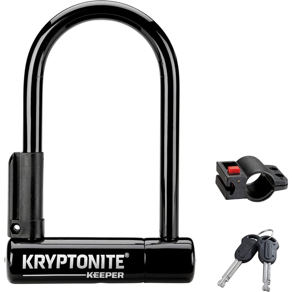 Kryptonite, Keeper Mini-6, Cadenas pour vélo en U avec Support