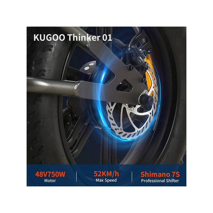 Kugoo T01, Vélo Électrique de Montagne (48 Volts) (750 Watts)