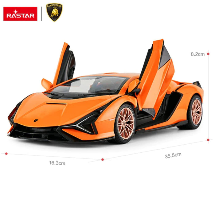 Lamborghini SIAN FKP 37, Remote Control Car, Licensed 1/14 Scale with Working Doors and Headlights
