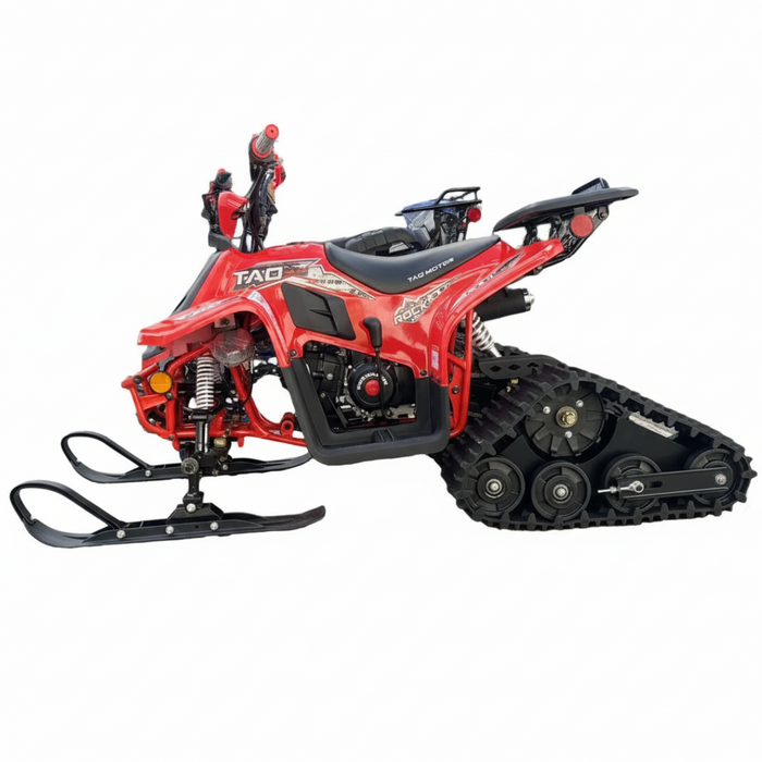 Tao Motors, New Rock 110 avec Chenilles et Skis, Quad à Essence (110cc) (4 Temps)